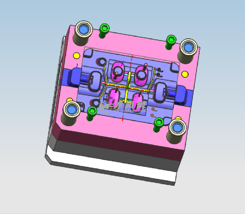 模具设计图纸 一模多腔复杂结构的创新实践